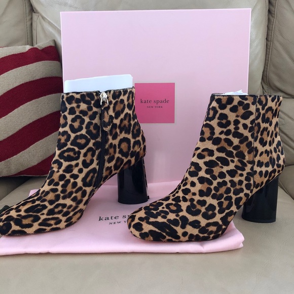 kate spade leopard boots